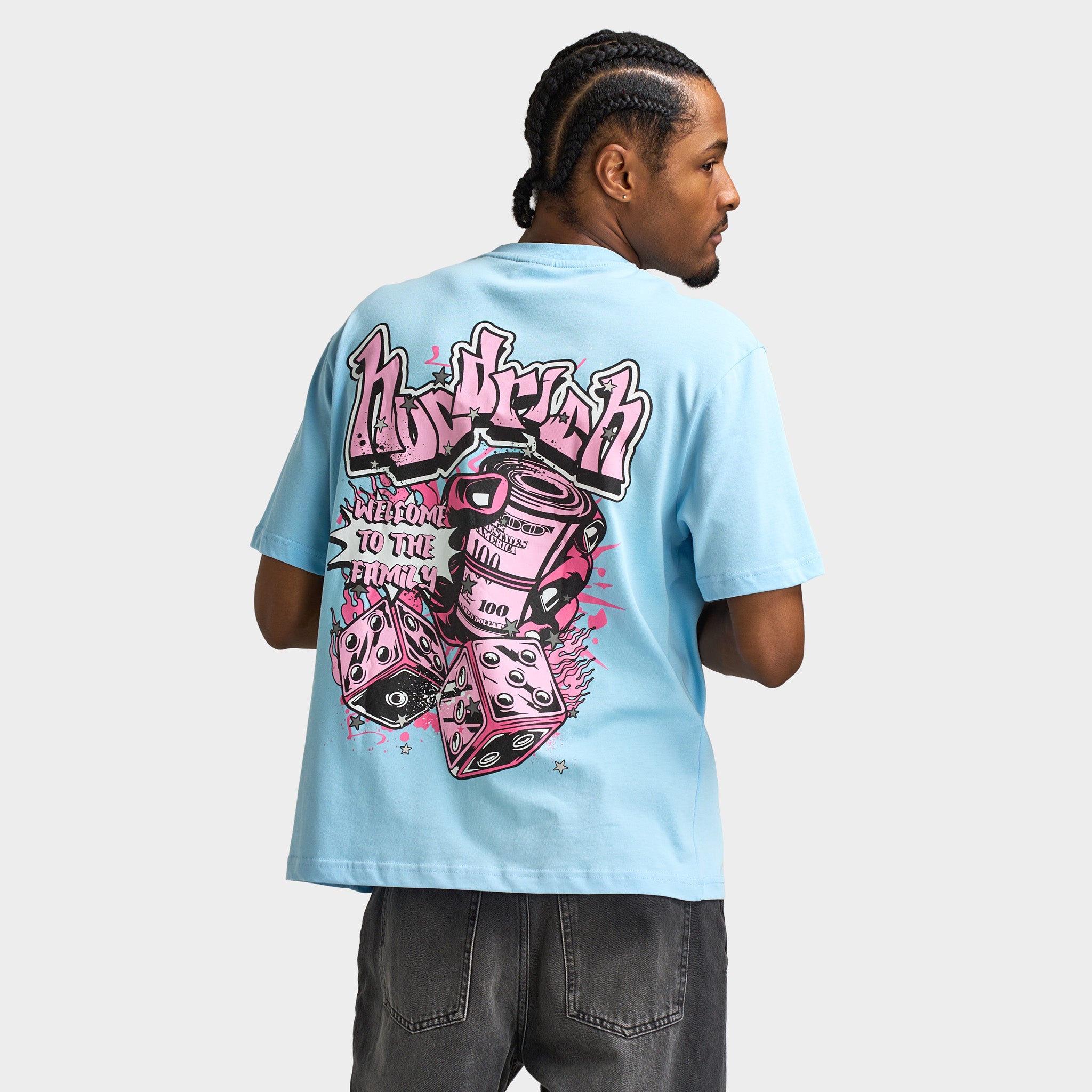 Hoodrich Luxeorb Oversized T-shirt / Clear Sky – JD Sports