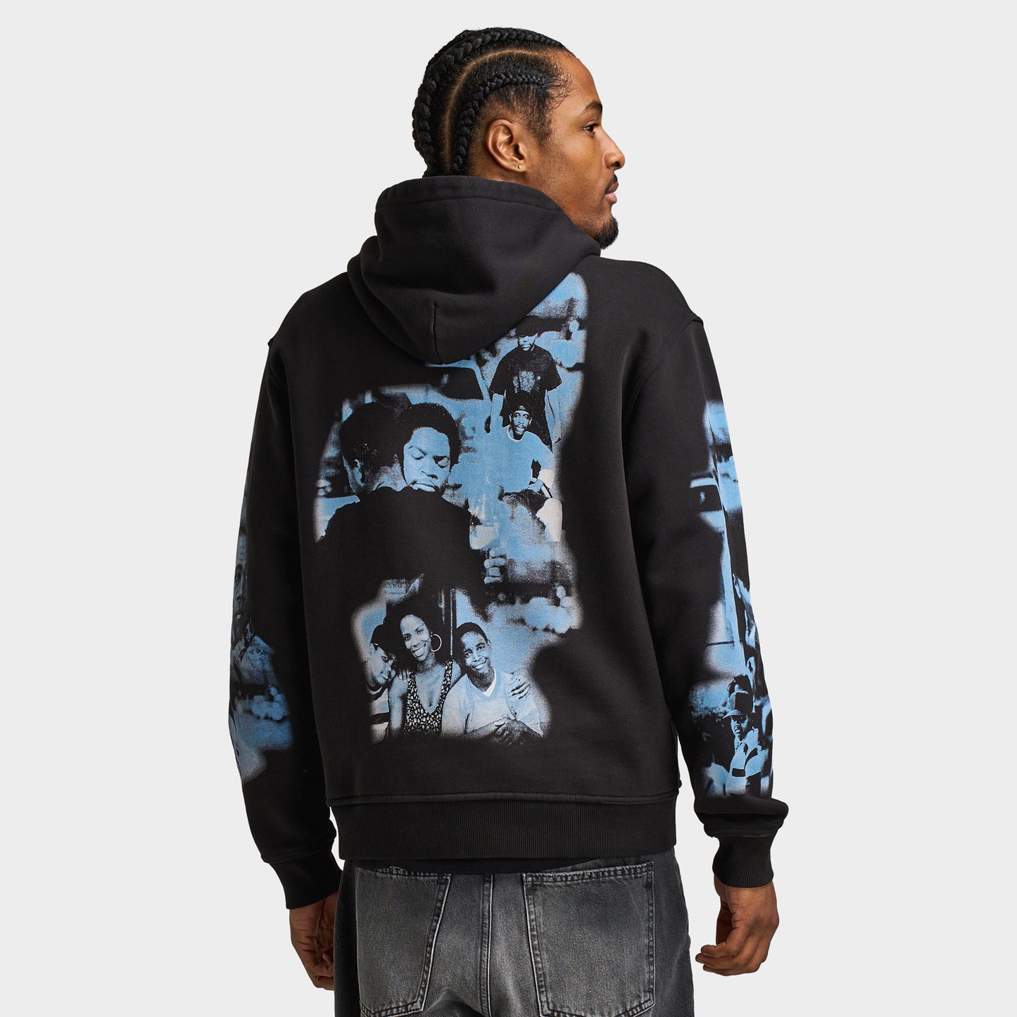 Hoodrich Hustle Placement Print Chandail à capuchon / Noir