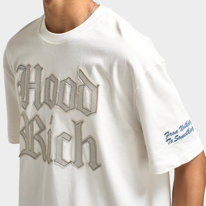 Hoodrich Ash V2 Oversized T-shirt / Egret