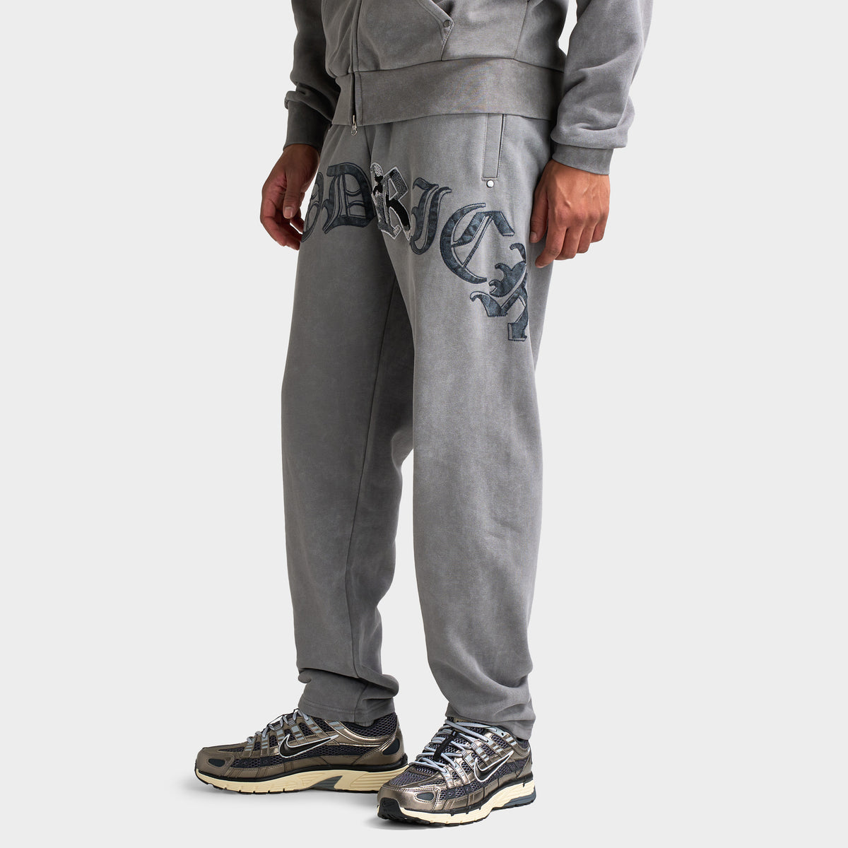 Hoodrich Inkfall Oversized Open Hem Joggers / Lava Smoke
