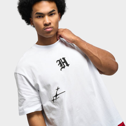 Hoodrich Crypstade Oversized T-Shirt / White