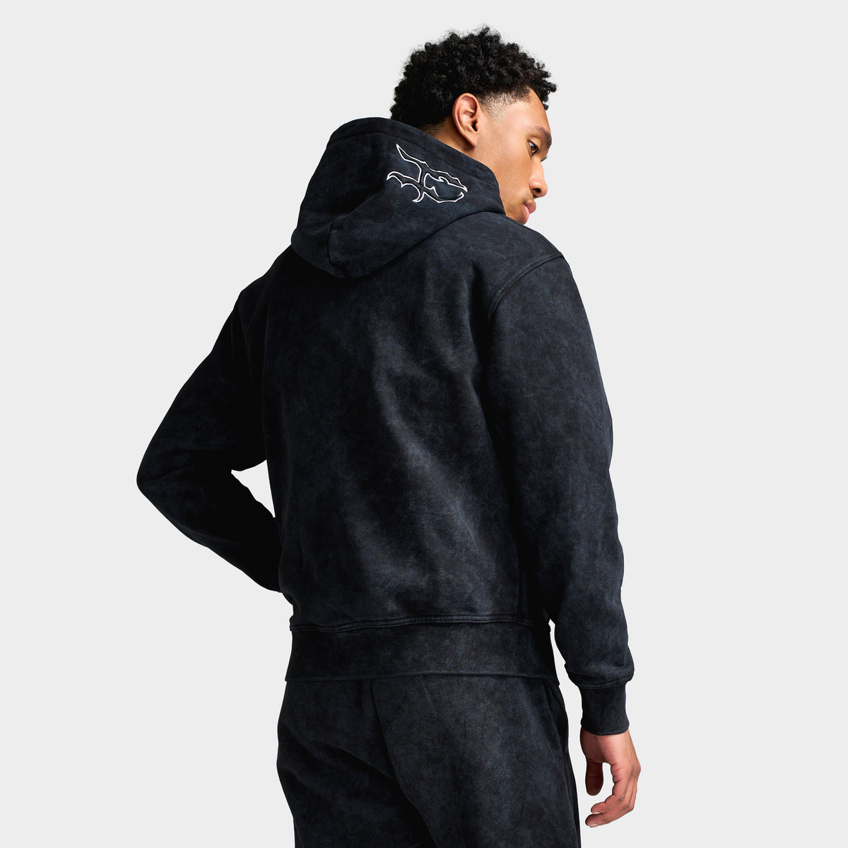 Hoodrich Nocturn Oversized Hoodie Black / White