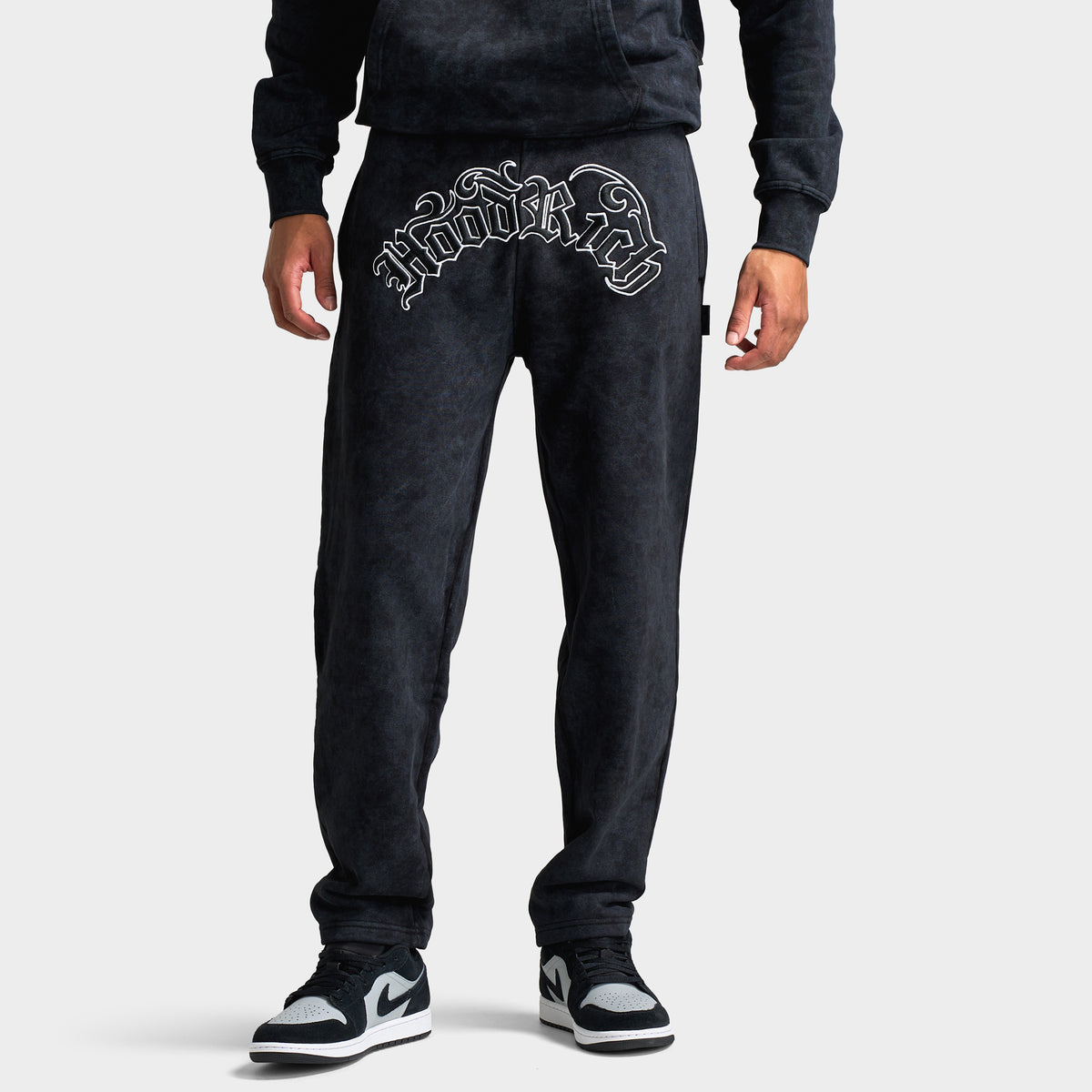Hoodrich Nocturn Oversized Open Hem Joggers / Black