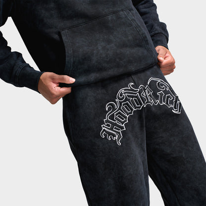 Hoodrich Nocturn Oversized Open Hem Joggers / Black
