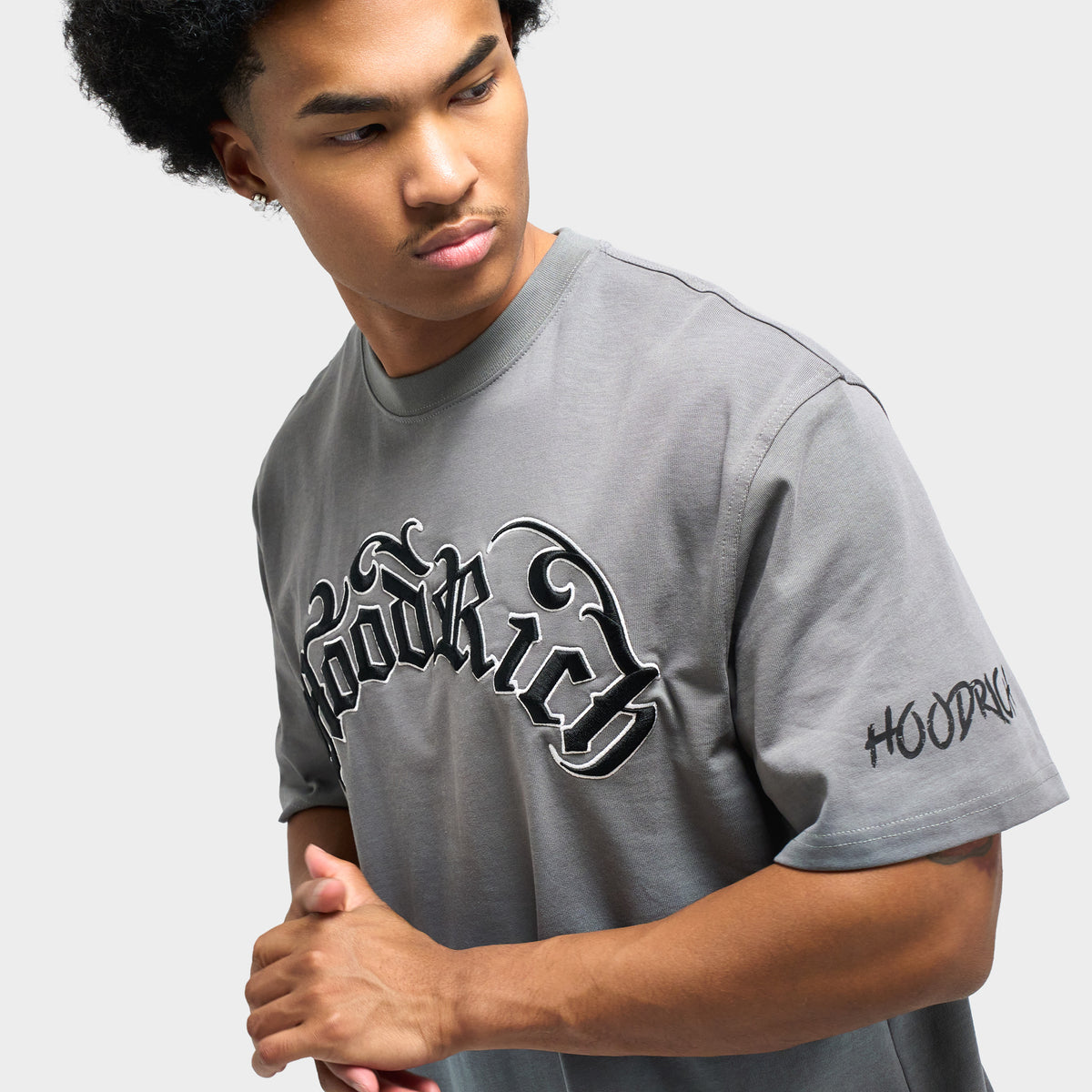 Hoodrich Nocturn T-shirt ample / Fumée de lave