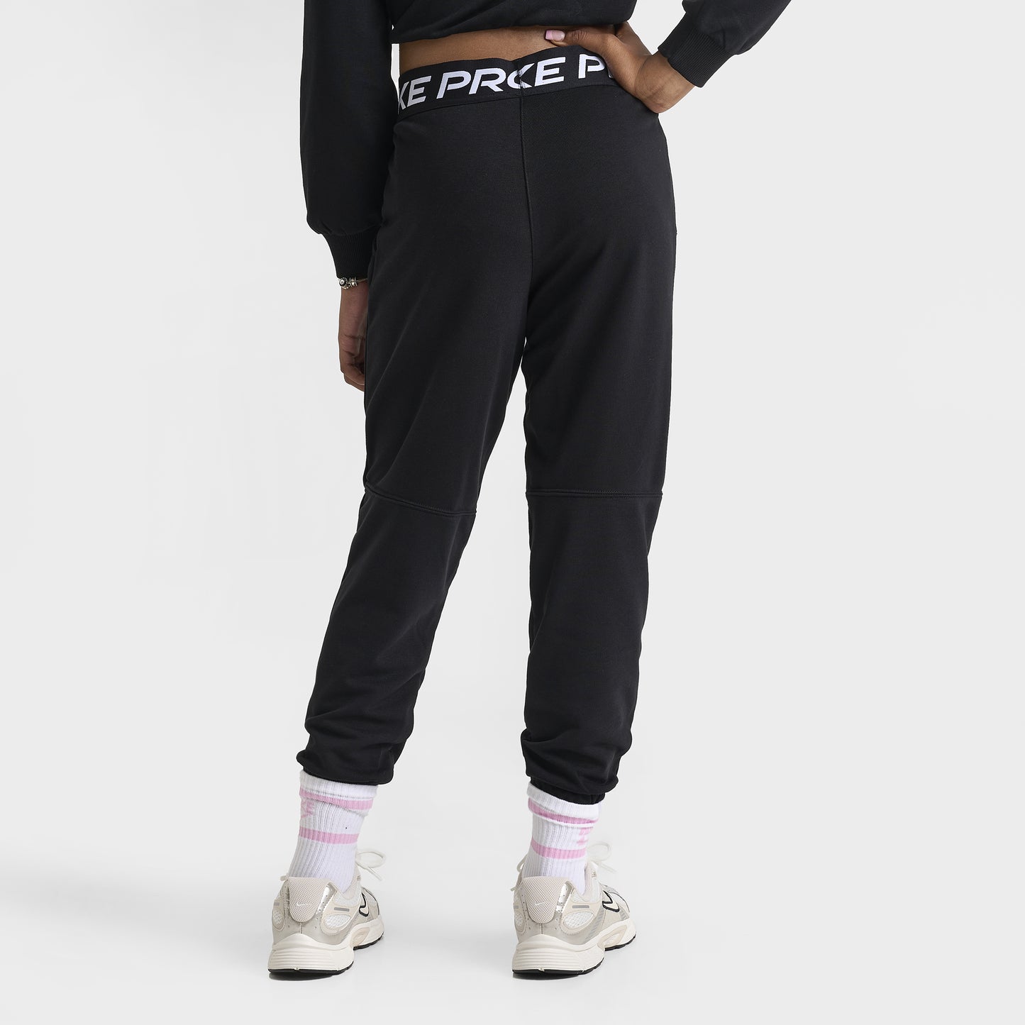 Nike Pro Junior Girls' Dri-FIT Fleece Joggers Black / Black