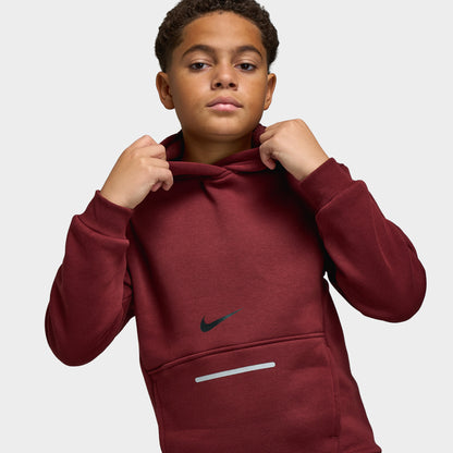 Nike Sportswear Junior Boys' Club Fleece Hoodie BRND NRG / Dark Team Red