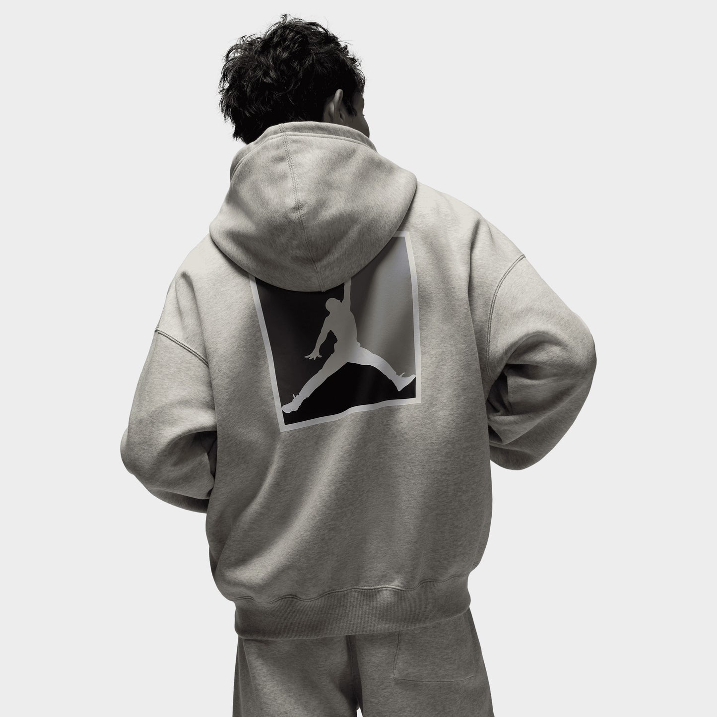 Jordan Brooklyn Fleece Graphic Hoodie / Grey Heather