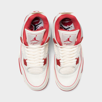 Jordan Women's 4 Retro Pale Ivory / Sierra Red - Tough Red