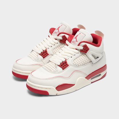 Jordan Women's 4 Retro Pale Ivory / Sierra Red - Tough Red