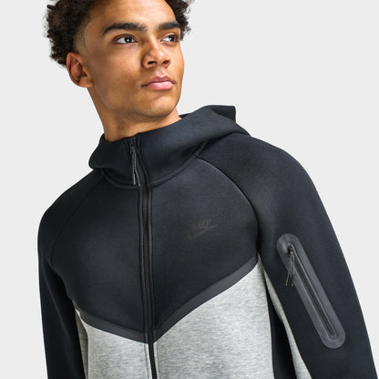 Nike Tech Men's Fleece Windrunner Full-Zip Jacket Black / Dark Grey Heather / Black