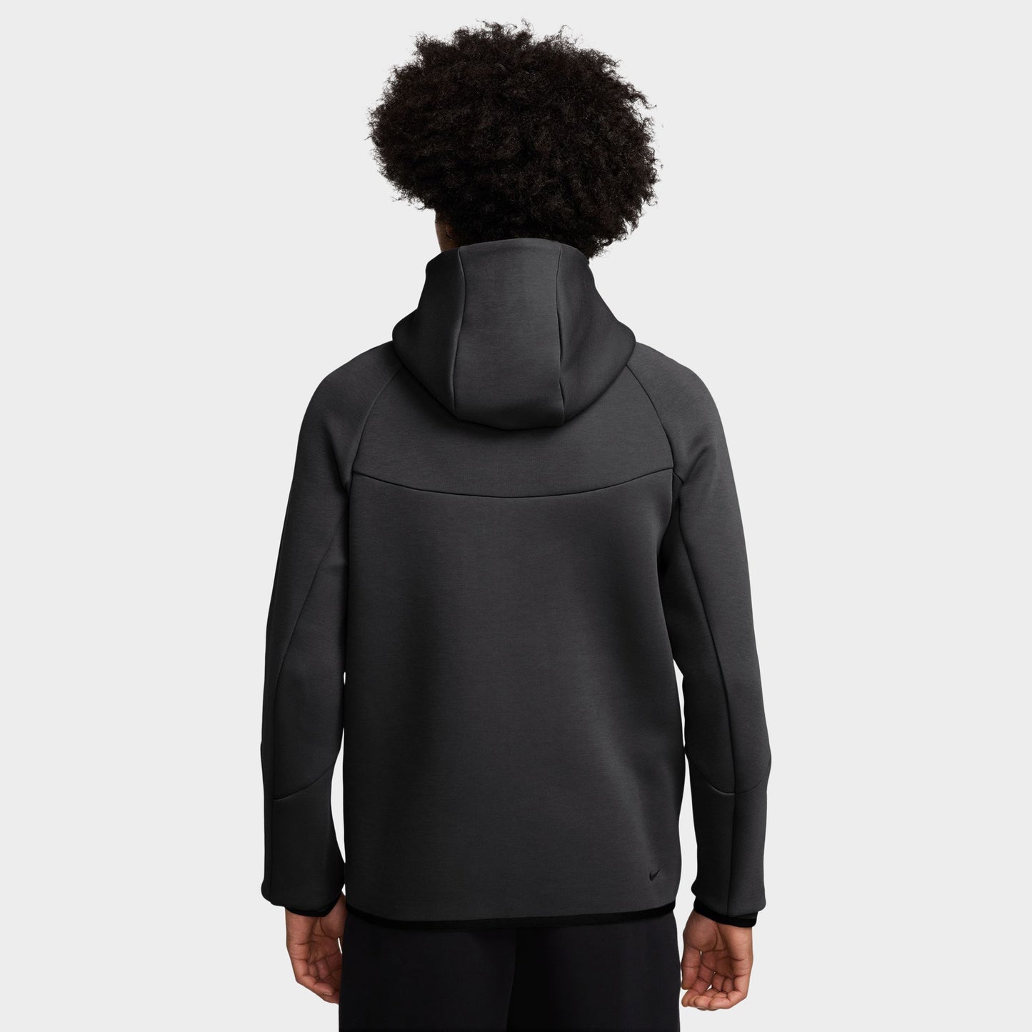 Nike Tech Hommes Veste coupe-vent polaire zippée Anthracite / Orange givré