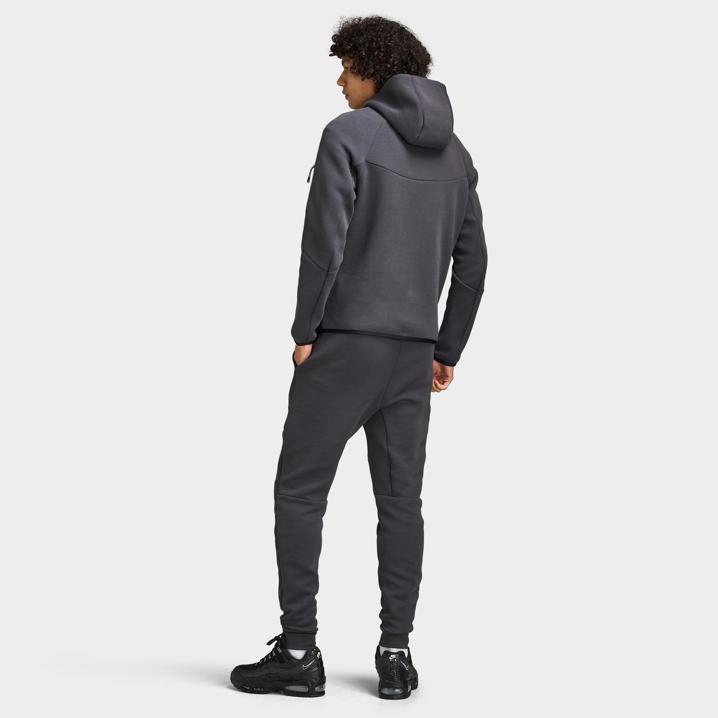Nike Tech Men's Fleece Windrunner Full-Zip Jacket Anthracite / Orange Frost