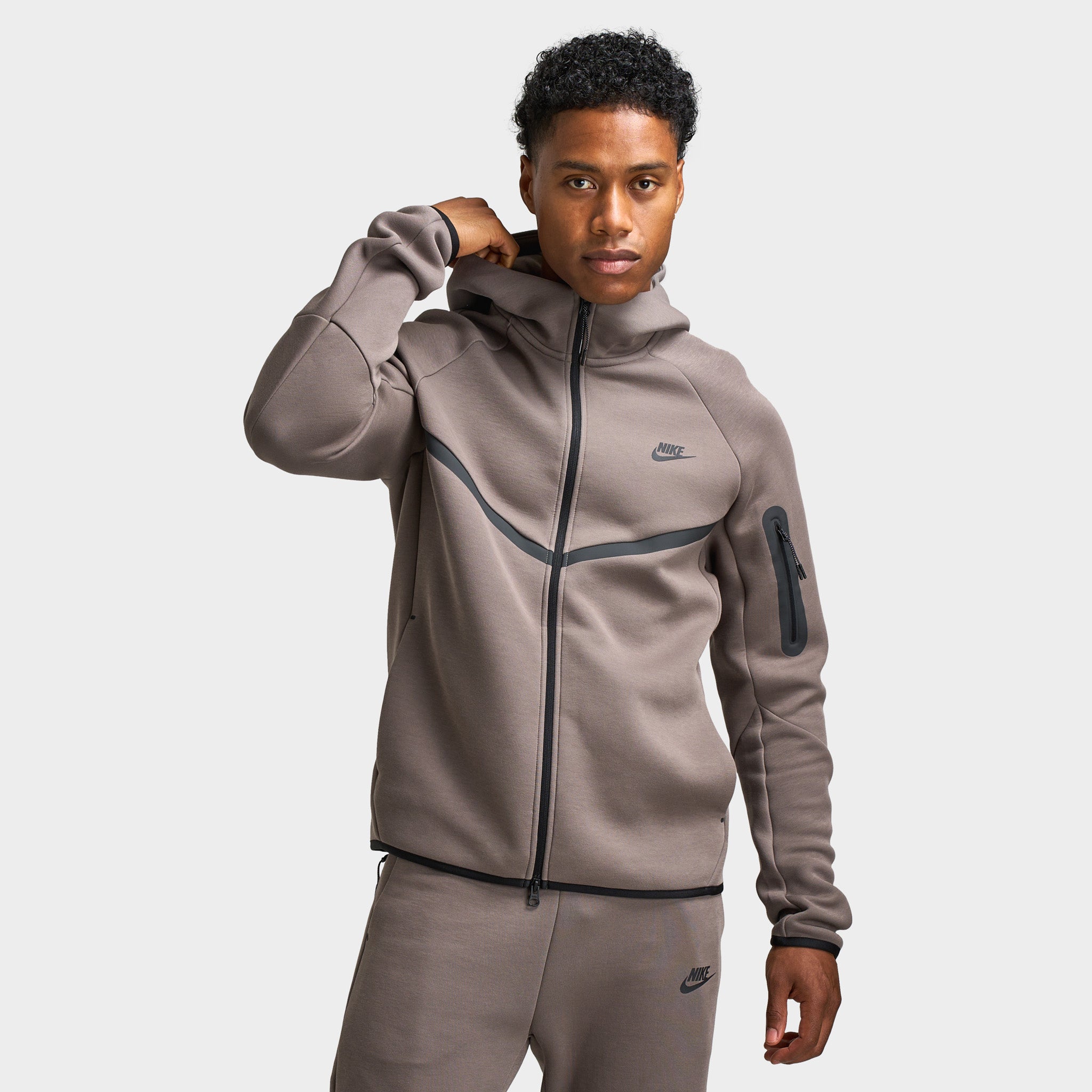 Nike Tech Fleece Full-Zip Windrunner Hoodie Cave Stone