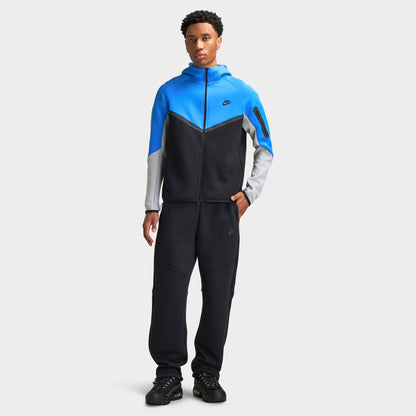 Nike Tech Fleece Veste coupe-vent zippée Hommes Bleu Cristal / Noir / Gris fumé / noir