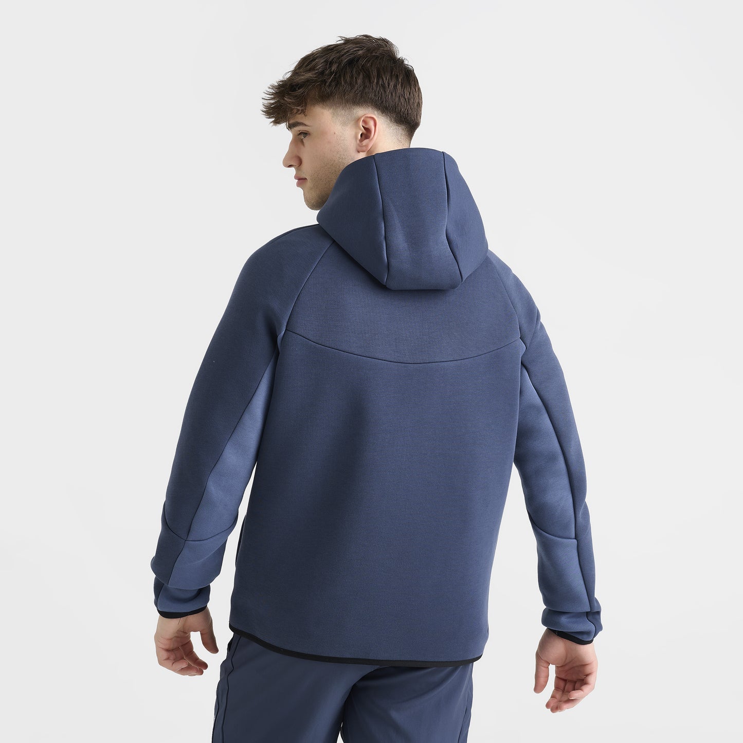 Nike Sportswear Tech Fleece Full-Zip Windrunner Hoodie Thunder Blue / Diffused Blue - Black