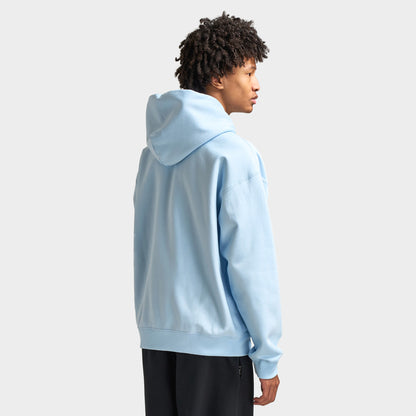 Nike Solo Swoosh Fleece Pullover Hoodie Celestine Blue / White