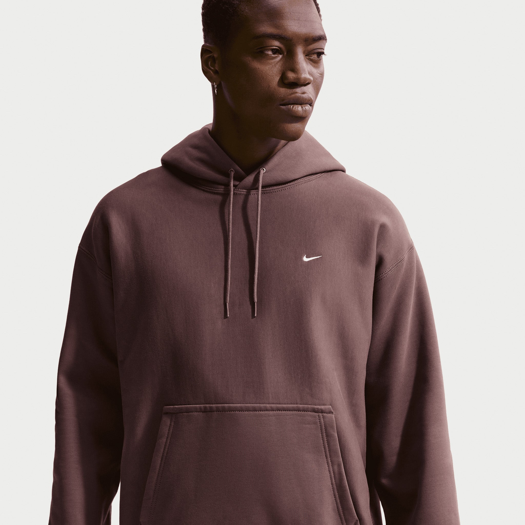 purple nike swoosh hoodie