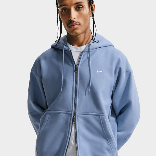 Nike Solo Swoosh Full-Zip Hoodie Work Blue / White