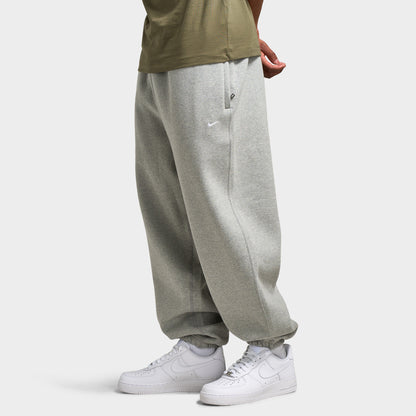 Nike Solo Swoosh Pantalon en molleton Gris foncé chiné / Blanc
