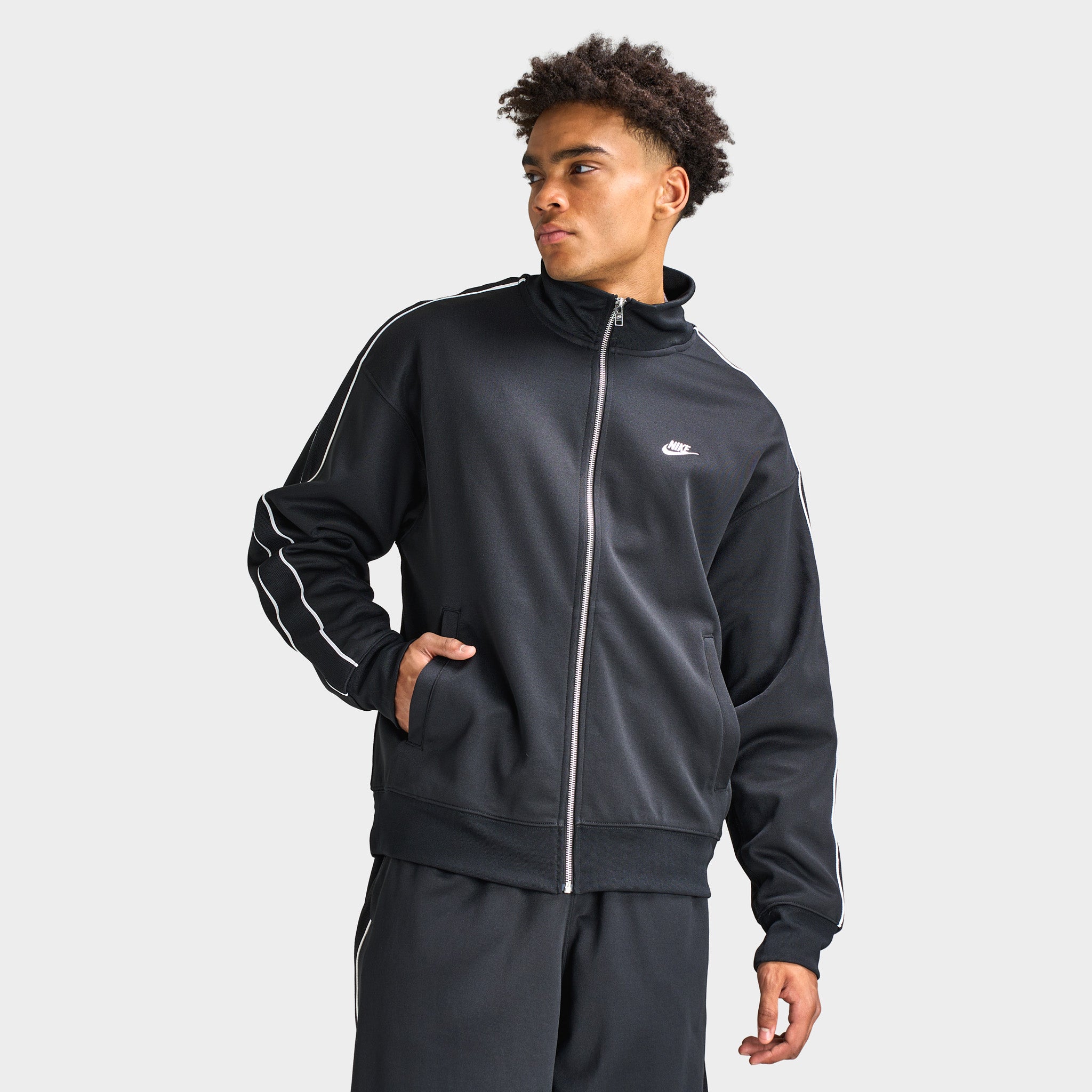 Nike Sportswear Club Oversized Knit Tracksuit Jacket / Black – JD