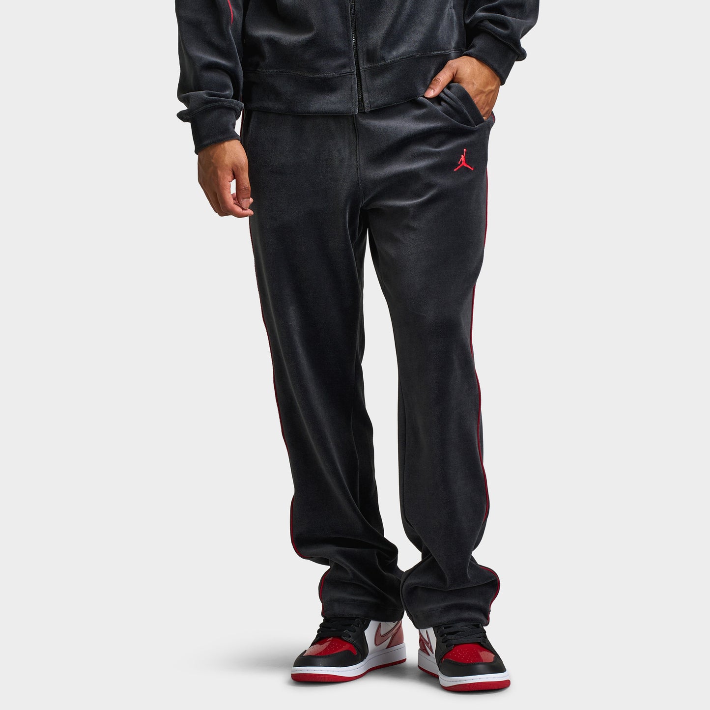 Jordan Hommes Brooklyn Pantalon de survêtement en Velours / Noir