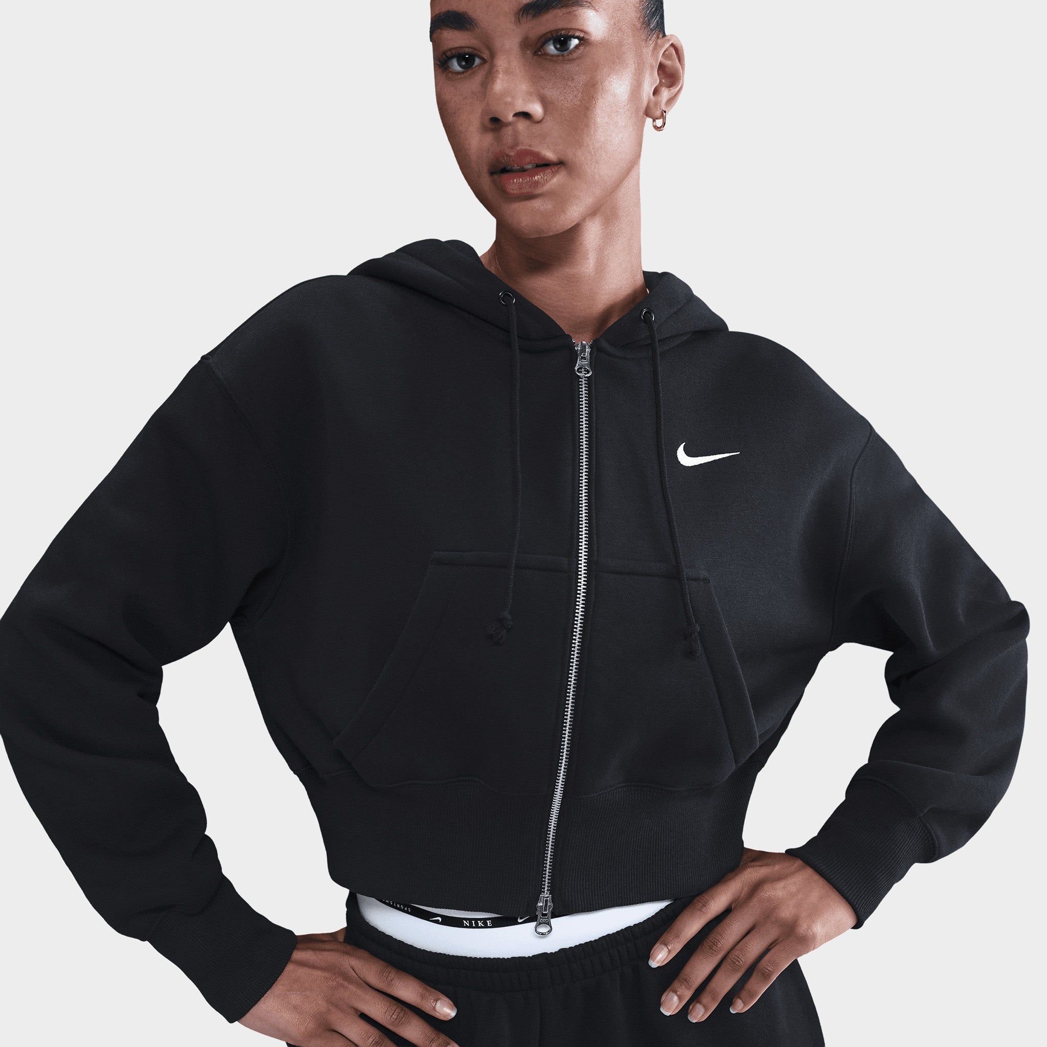 Nike Sportswear Women's Phoenix Fleece Crop Full-Zip Hoodie