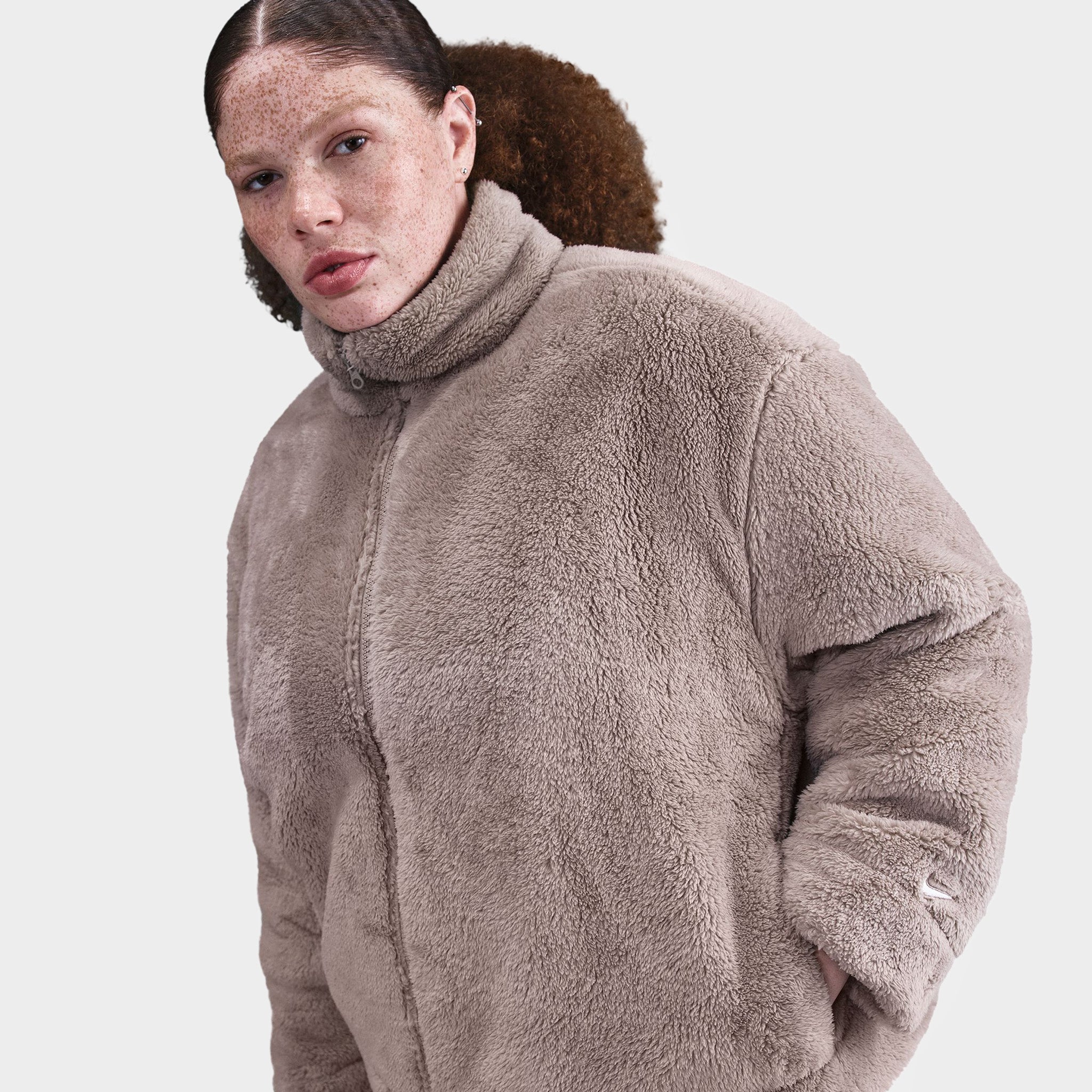Nike Sportswear Essential Sherpa Jacket / Malt / Sail – JD Sports