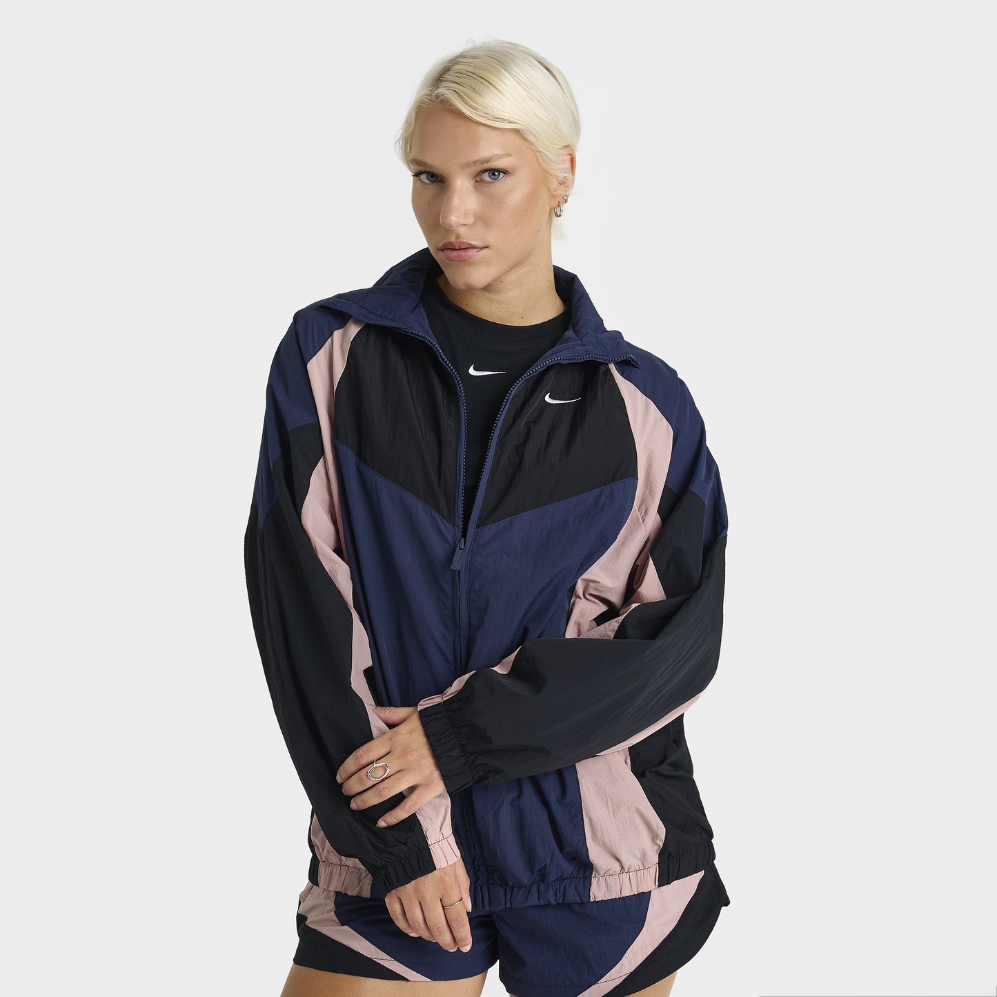 Nike Sportswear Women's Oversized Track Jacket Midnight Navy / Black