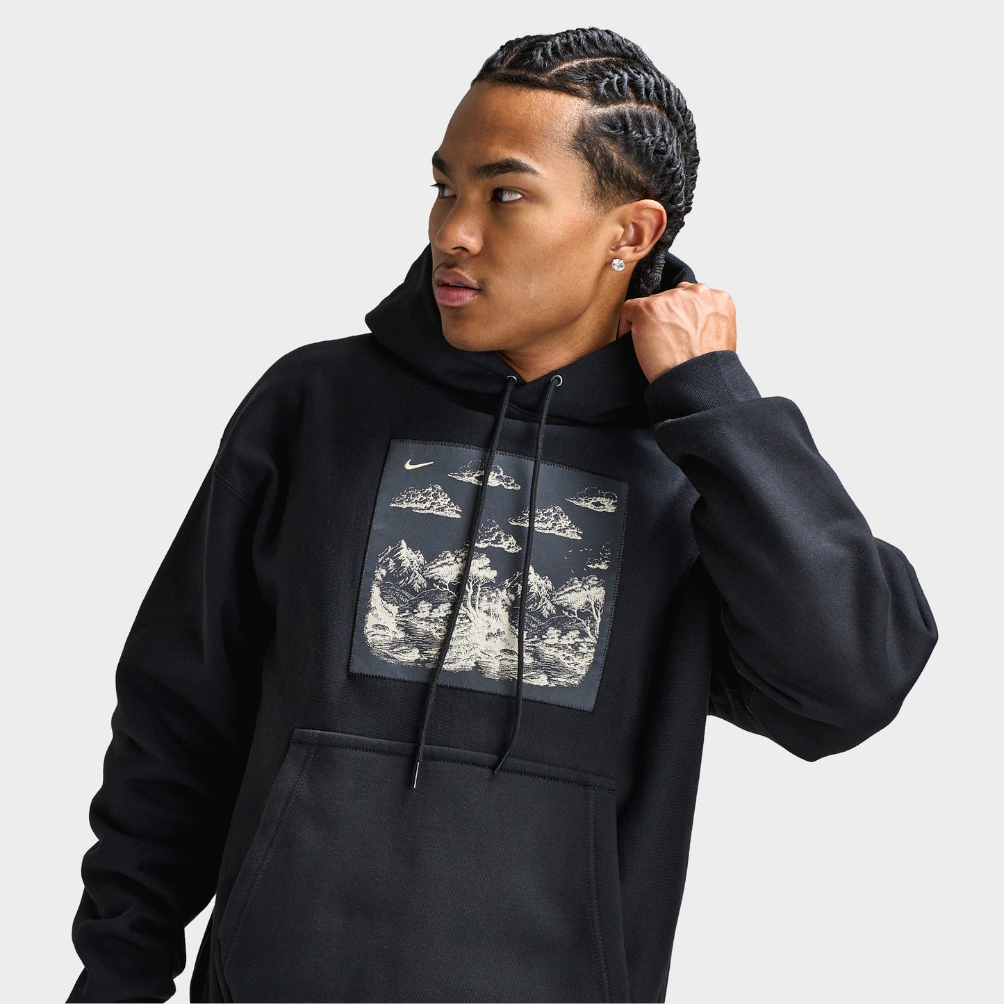 Nike Solo Swoosh Fleece Hoodie / Black