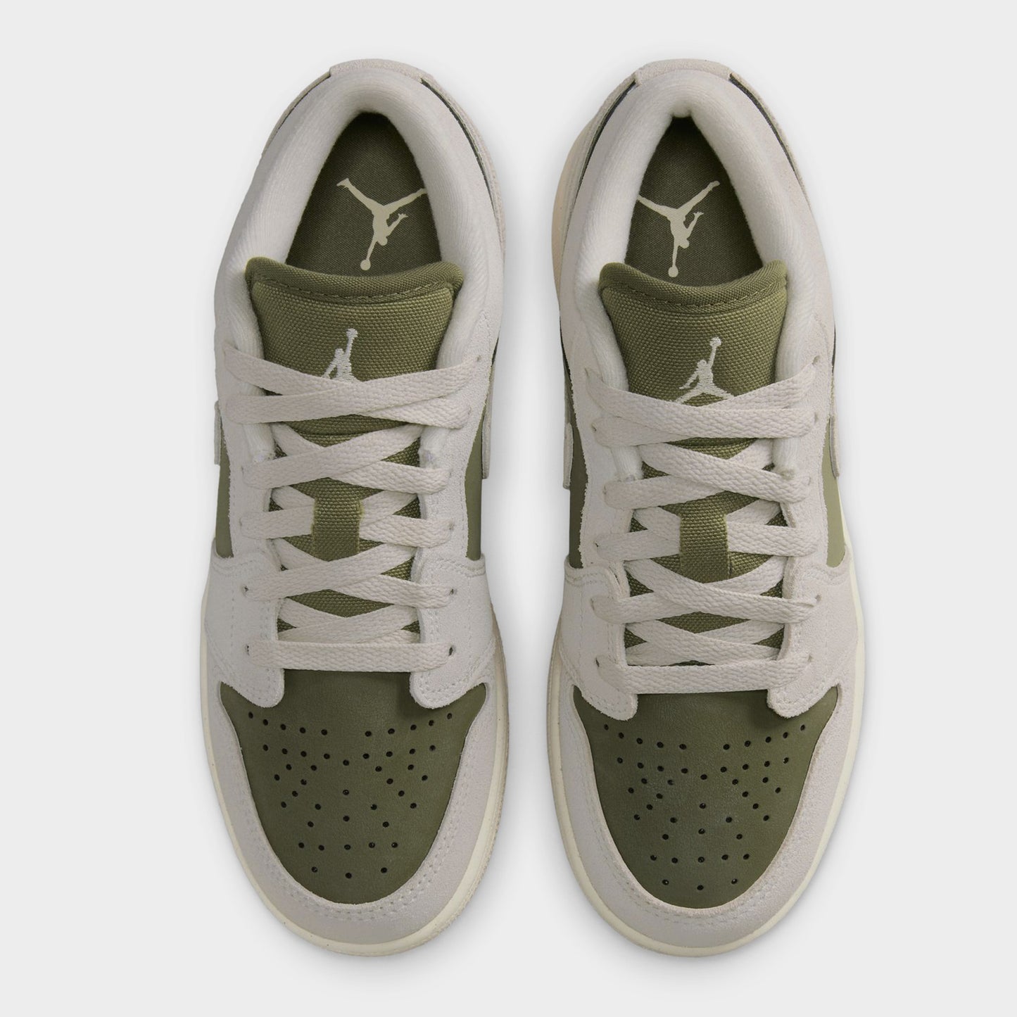 Jordan 1 Low SE GS Medium Olive / Light Orewood Brown - Sail