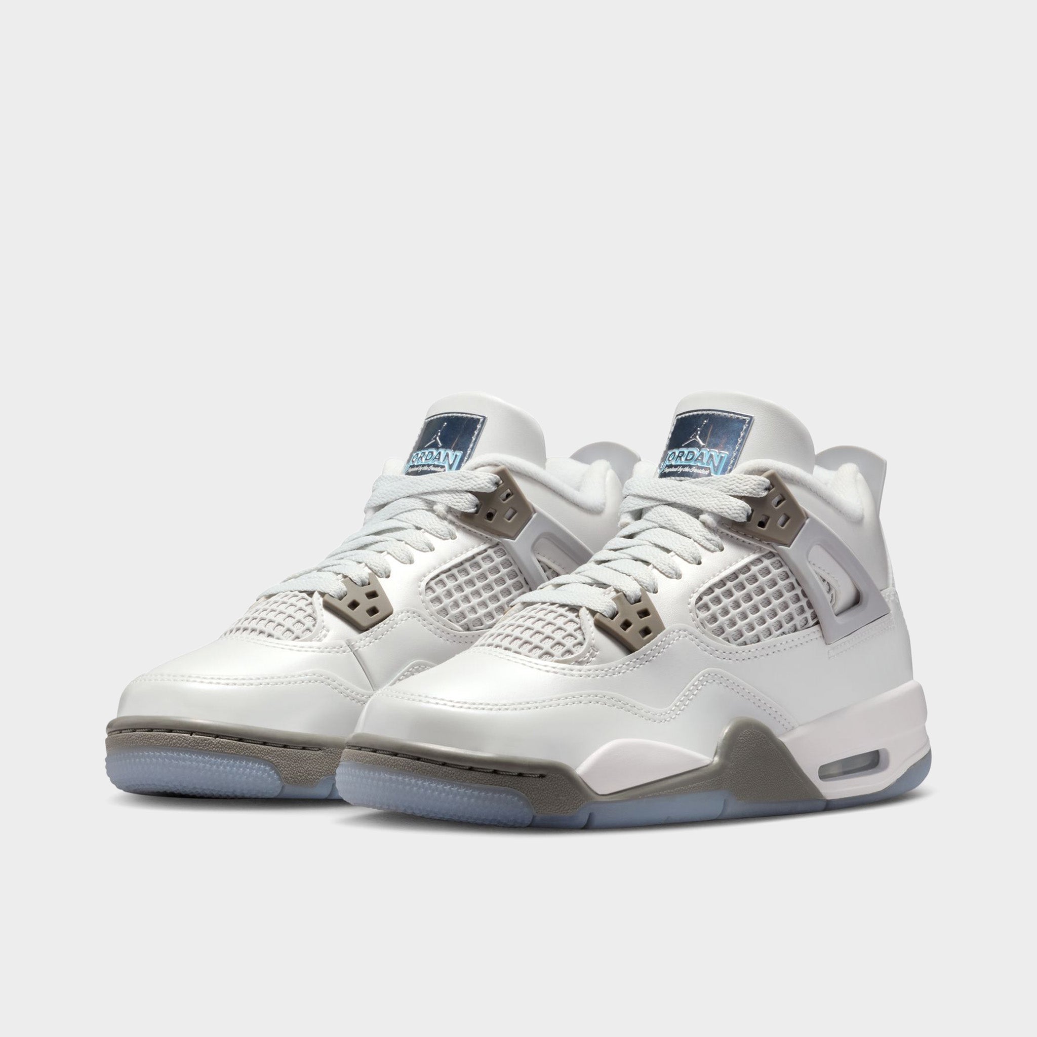 Jordan 4 Retro GS Photon Dust / Blue Chill - Flat Pewter – JD Sports