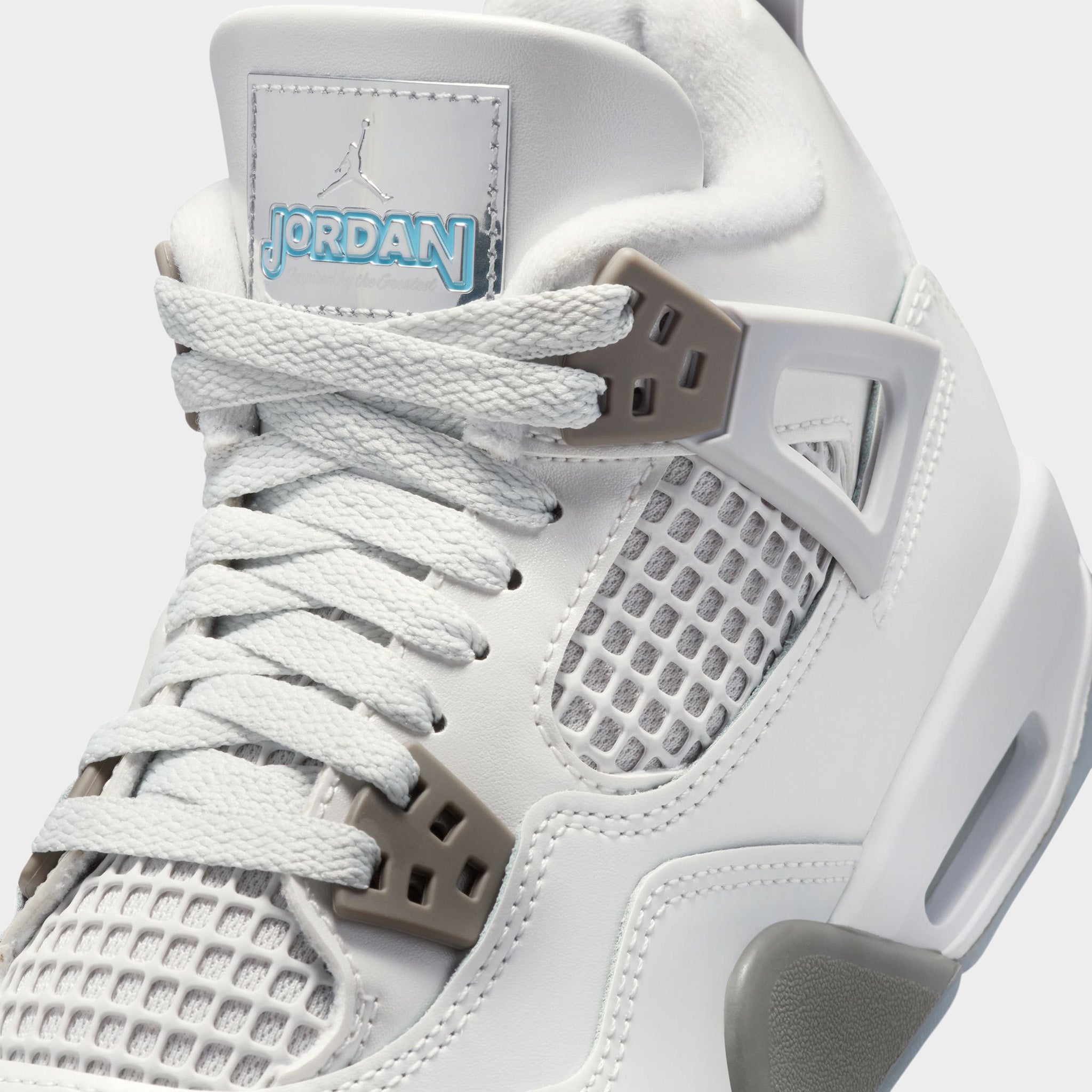 Jordan 4 Retro GS Photon Dust / Blue Chill - Flat Pewter – JD Sports