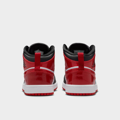 Jordan 1 Mid SE PS Black / Varsity Red - White
