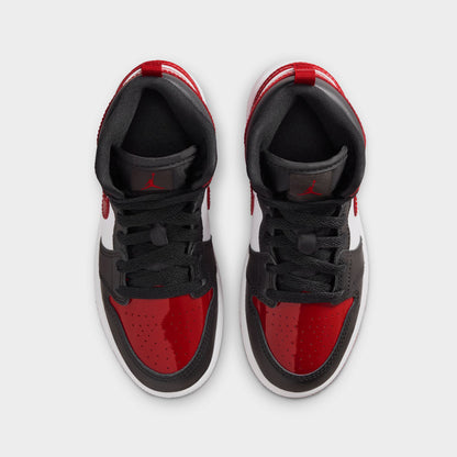 Jordan 1 Mid SE PS Black / Varsity Red - White