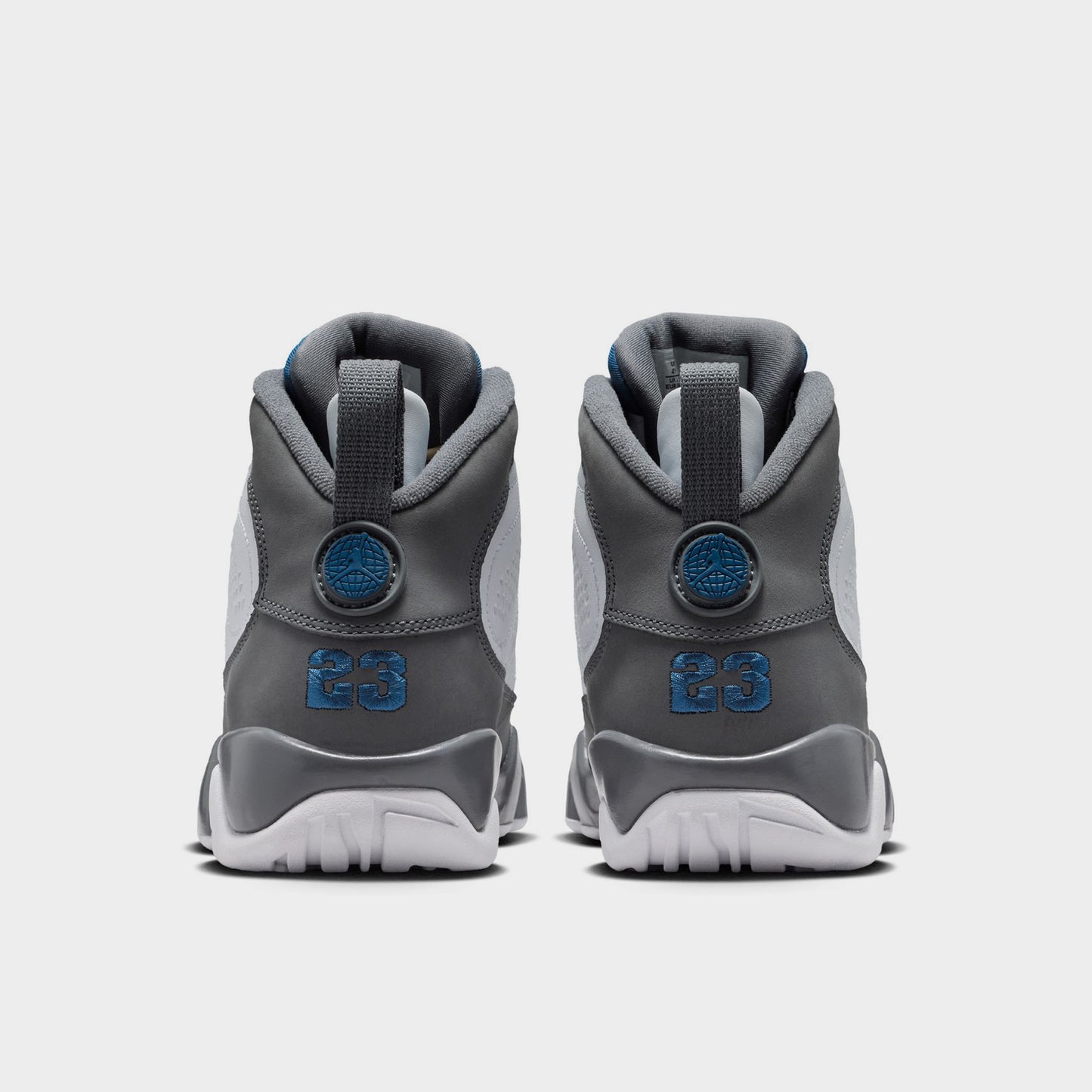 Jordan 9 Retro GS White / French Blue - Flint Grey