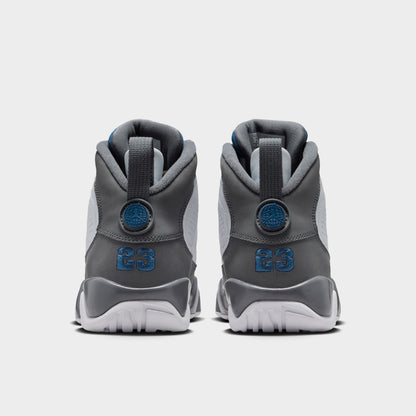 Jordan 9 Retro GS White / French Blue - Flint Grey