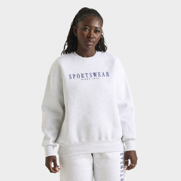 Nike Sportswear Women's Club Fleece Crewneck White / Black