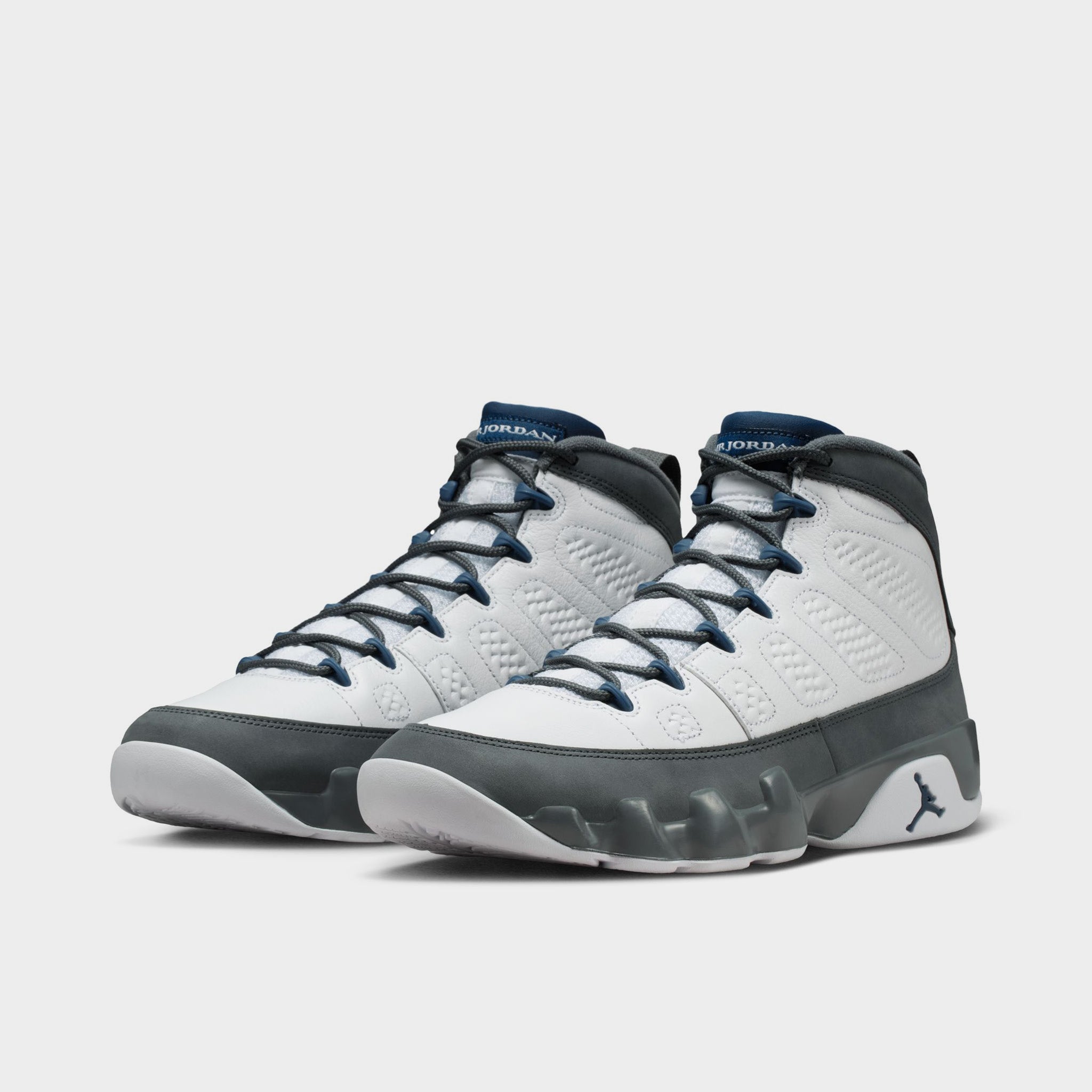 Jordan 9 Retro White / French Blue - Flint Grey – JD Sports