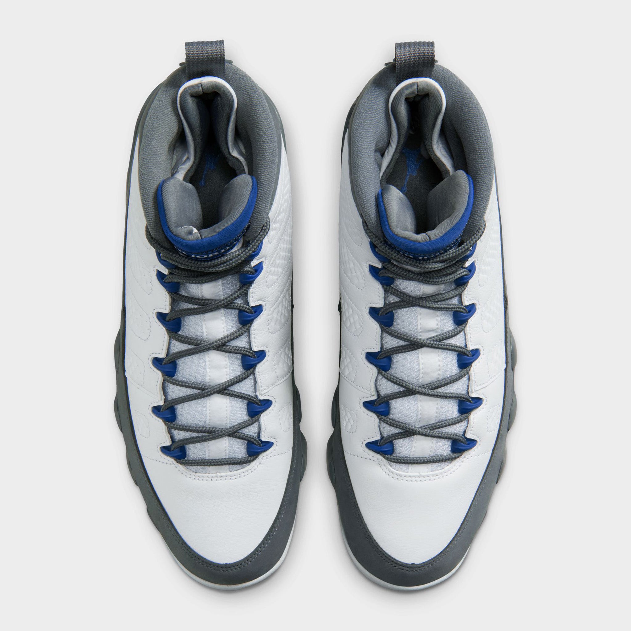 Jordan 9 Retro White / French Blue - Flint Grey – JD Sports