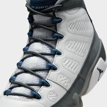 Jordan 9 Retro White / French Blue - Flint Grey