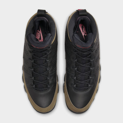 Jordan 9 Retro Black / True Red - Light Olive