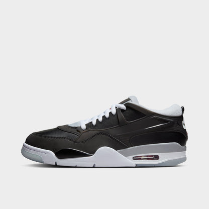 Jordan 4 RMM PRM Noir / Rouge feu - Gris loup