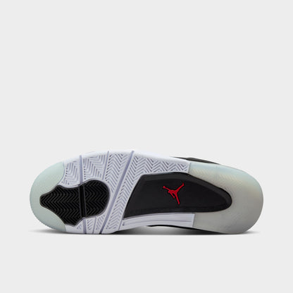 Jordan 4 RMM PRM Noir / Rouge feu - Gris loup