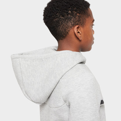 Nike Sportswear Junior Garçons Chandail à Capuche Tech Fleece / Dark Heather Grey