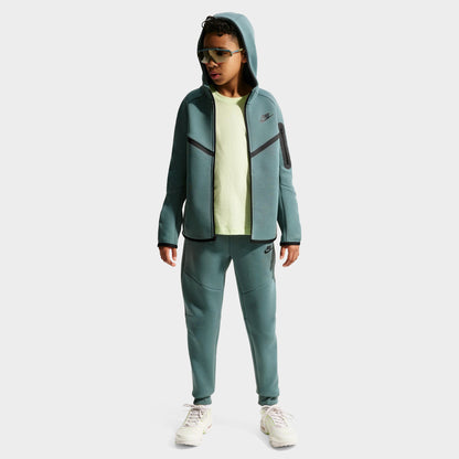 Sweat à capuche zippé en tissu Fleece Tech Nike Sportswear pour les jeunes enfants / Ardoise minérale