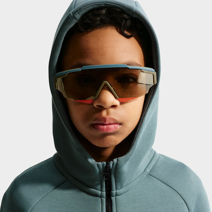 Sweat à capuche zippé en tissu Fleece Tech Nike Sportswear pour les jeunes enfants / Ardoise minérale