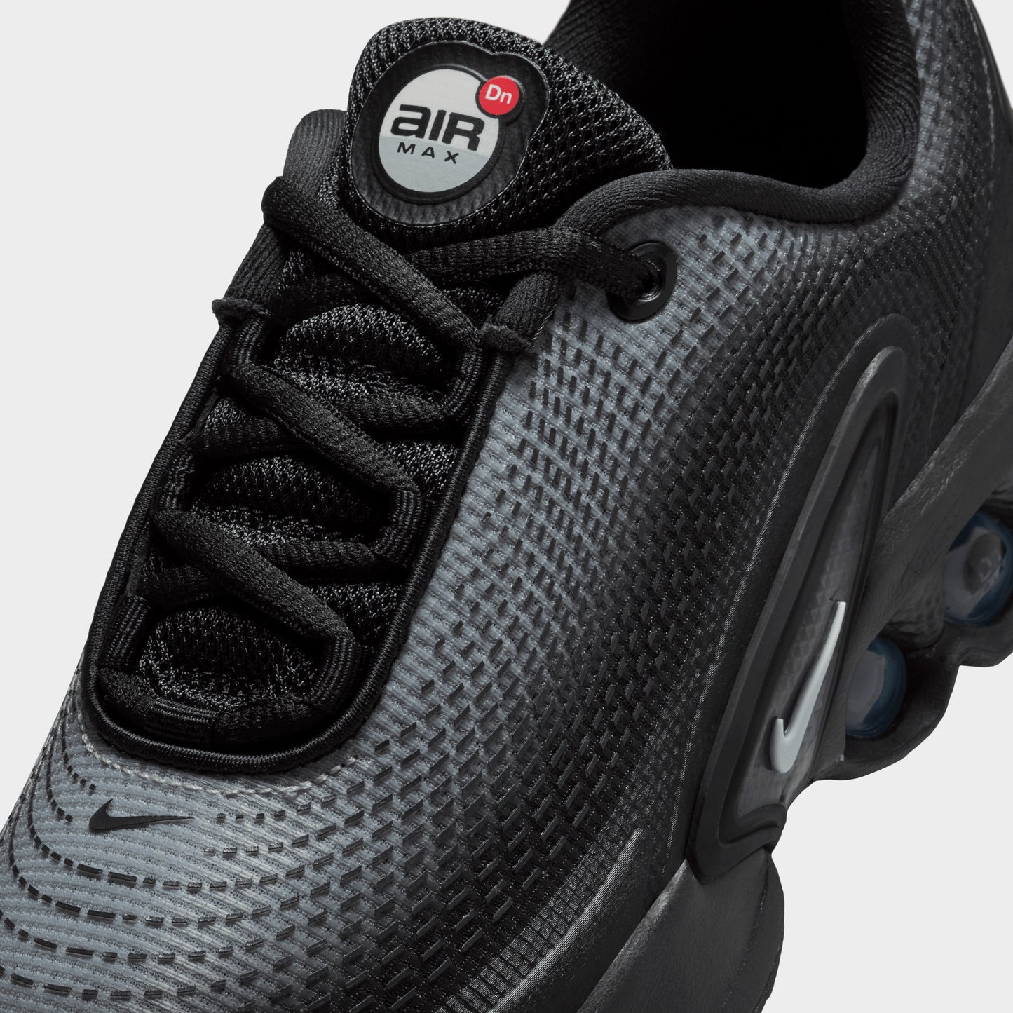 Nike Air Max DN GS Noir / Gris Fumé Clair - Argent Métallique
