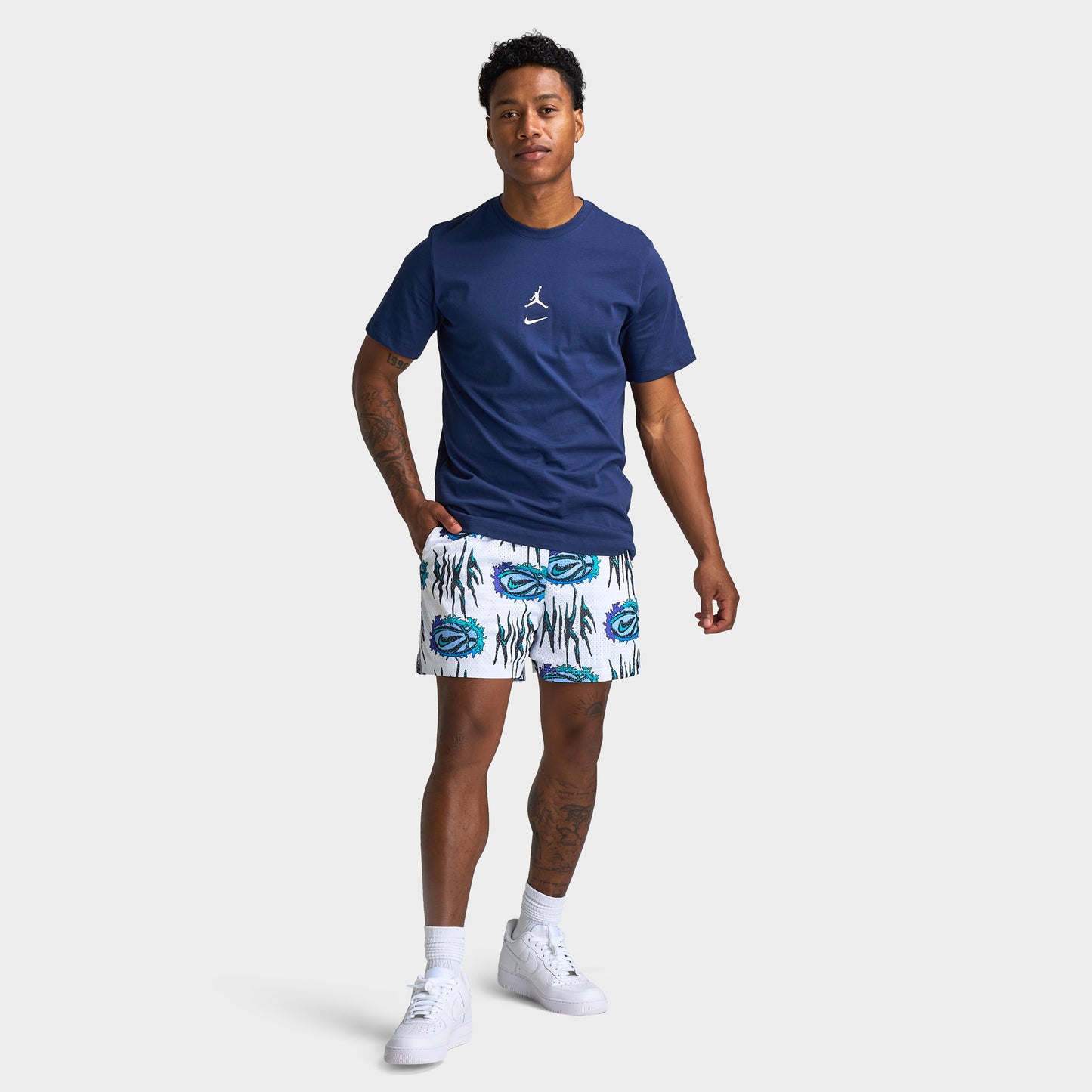 Nike Practice Mesh Dri-FIT 5" Basketball Shorts White / Black