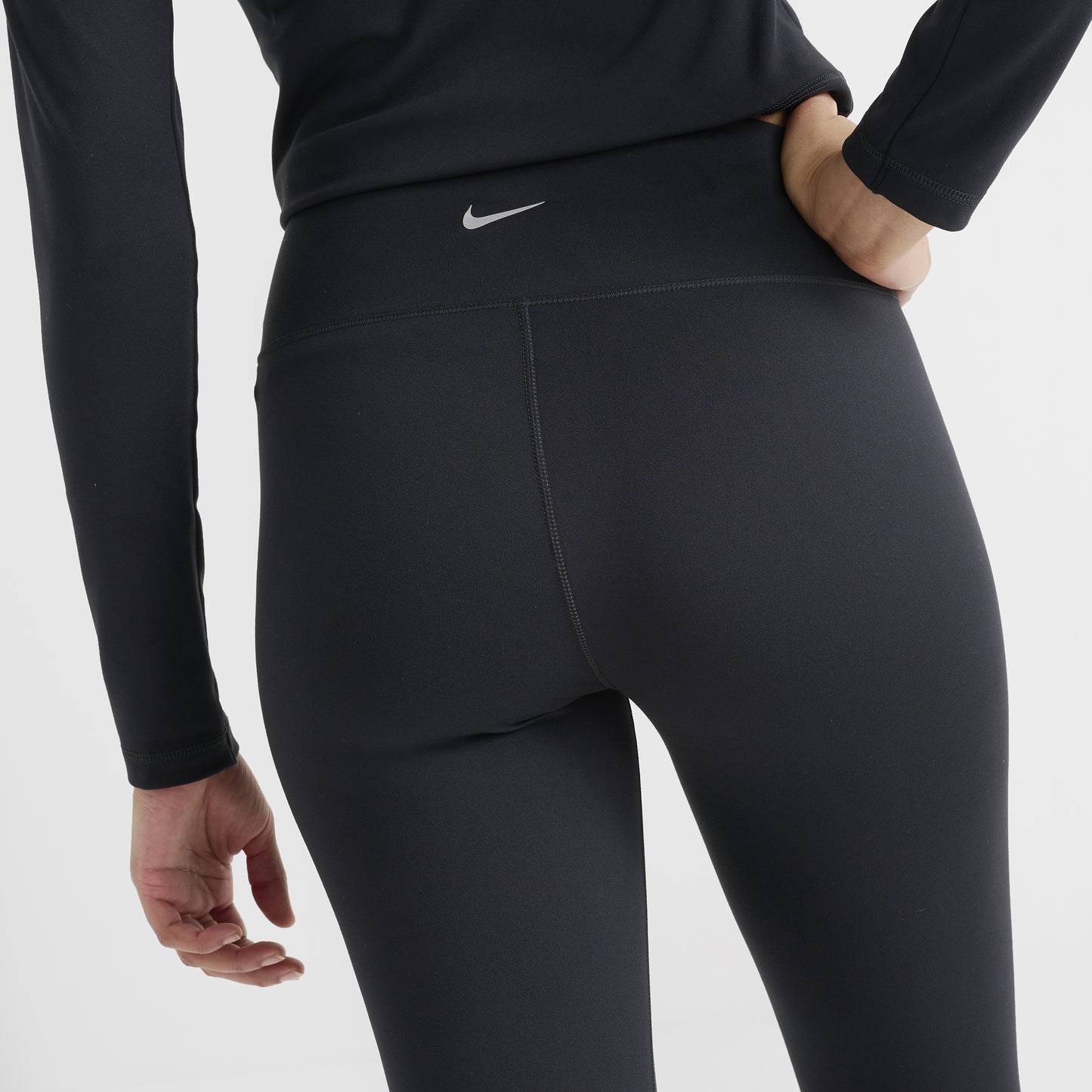 Nike One Women's Dri-FIT High Rise Crop Leggings / Black